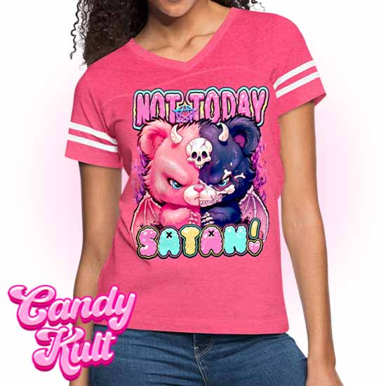 Not Today Satan - Fright Candy Women’s Vintage Sport T-Shirt - Candy Kult - Candy Cult - Candy Kult Land - Wishbone - Boo Kitty - Panku - Frosti - Toxic Kitten - Hex-Heart - Cult Candy - Cake High Heels - [product_vendor}