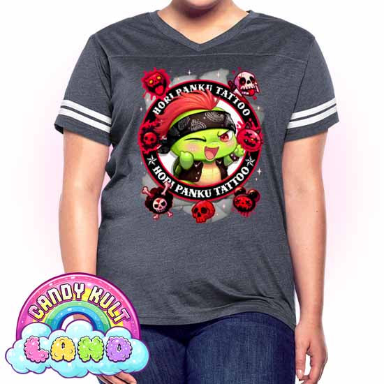 Hori Panku Tattoo Black - Candy Kult Land Women’s Vintage Sport T-Shirt - Candy Kult - Candy Cult - Candy Kult Land - Wishbone - Boo Kitty - Panku - Frosti - Toxic Kitten - Hex-Heart - Cult Candy - Cake High Heels - [product_vendor}