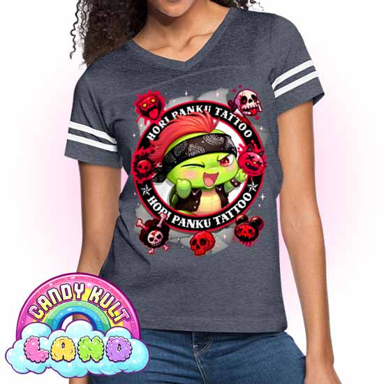Hori Panku Tattoo Black - Candy Kult Land Women’s Vintage Sport T-Shirt - Candy Kult - Candy Cult - Candy Kult Land - Wishbone - Boo Kitty - Panku - Frosti - Toxic Kitten - Hex-Heart - Cult Candy - Cake High Heels - [product_vendor}
