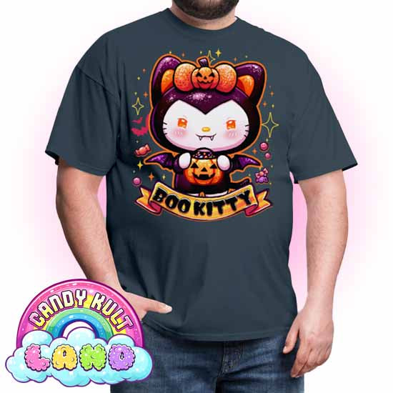 Boo Kitty - Candy Kult Land Men's / Unisex Classic T-Shirt - Candy Kult - Candy Cult - Candy Kult Land - Wishbone - Boo Kitty - Panku - Frosti - Toxic Kitten - Hex-Heart - Cult Candy - Cake High Heels - [product_vendor}