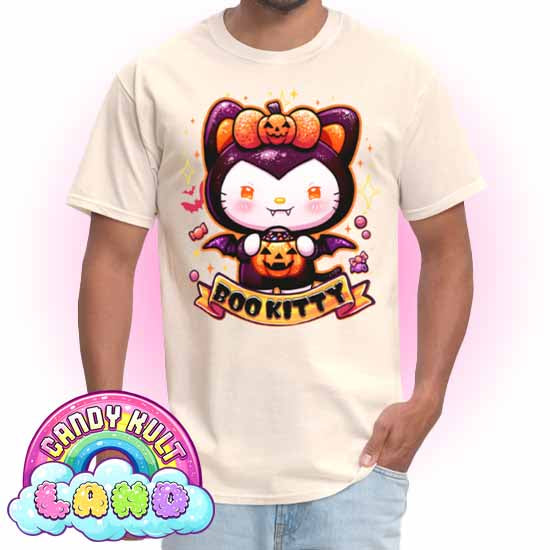 Boo Kitty - Candy Kult Land Men's / Unisex Classic T-Shirt - Candy Kult - Candy Cult - Candy Kult Land - Wishbone - Boo Kitty - Panku - Frosti - Toxic Kitten - Hex-Heart - Cult Candy - Cake High Heels - [product_vendor}