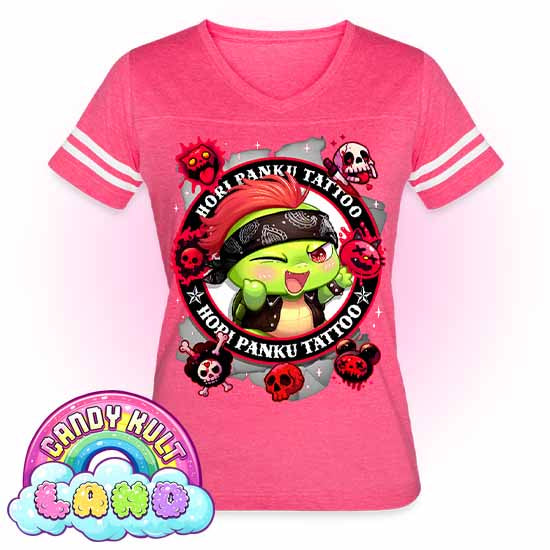 Hori Panku Tattoo Black - Candy Kult Land Women’s Vintage Sport T-Shirt - Candy Kult - Candy Cult - Candy Kult Land - Wishbone - Boo Kitty - Panku - Frosti - Toxic Kitten - Hex-Heart - Cult Candy - Cake High Heels - [product_vendor}
