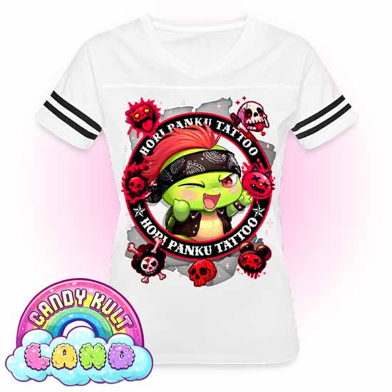 Hori Panku Tattoo Black - Candy Kult Land Women’s Vintage Sport T-Shirt - Candy Kult - Candy Cult - Candy Kult Land - Wishbone - Boo Kitty - Panku - Frosti - Toxic Kitten - Hex-Heart - Cult Candy - Cake High Heels - [product_vendor}