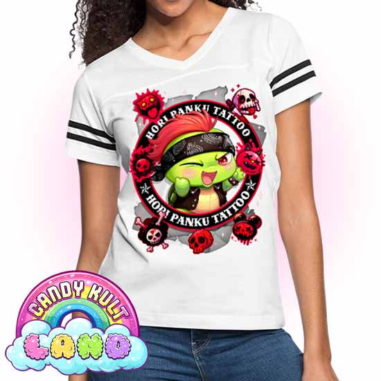 Hori Panku Tattoo Black - Candy Kult Land Women’s Vintage Sport T-Shirt - Candy Kult - Candy Cult - Candy Kult Land - Wishbone - Boo Kitty - Panku - Frosti - Toxic Kitten - Hex-Heart - Cult Candy - Cake High Heels - [product_vendor}