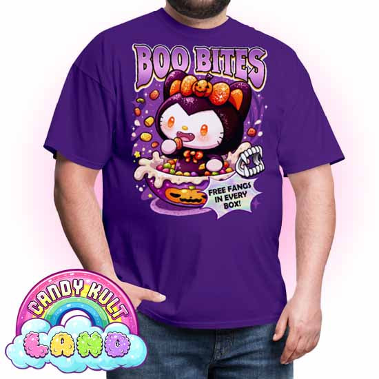 Boo Bites Cereal - Candy Kult Land COLOUR Men's / Unisex Classic T-Shirt - Candy Kult - Candy Cult - Candy Kult Land - Wishbone - Boo Kitty - Panku - Frosti - Toxic Kitten - Hex-Heart - Cult Candy - Cake High Heels - [product_vendor}