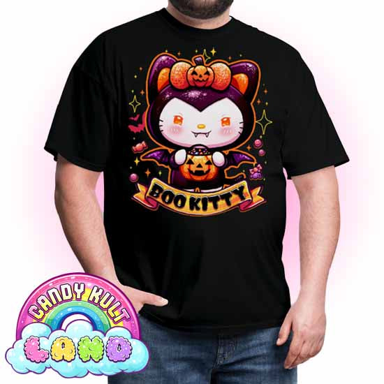 Boo Kitty - Candy Kult Land Men's / Unisex Classic T-Shirt - Candy Kult - Candy Cult - Candy Kult Land - Wishbone - Boo Kitty - Panku - Frosti - Toxic Kitten - Hex-Heart - Cult Candy - Cake High Heels - [product_vendor}