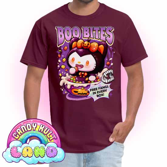 Boo Bites Cereal - Candy Kult Land COLOUR Men's / Unisex Classic T-Shirt - Candy Kult - Candy Cult - Candy Kult Land - Wishbone - Boo Kitty - Panku - Frosti - Toxic Kitten - Hex-Heart - Cult Candy - Cake High Heels - [product_vendor}