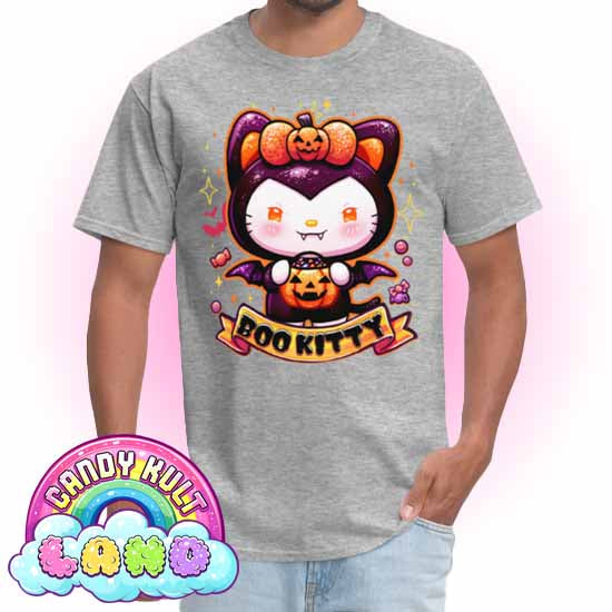 Boo Kitty - Candy Kult Land Men's / Unisex Classic T-Shirt - Candy Kult - Candy Cult - Candy Kult Land - Wishbone - Boo Kitty - Panku - Frosti - Toxic Kitten - Hex-Heart - Cult Candy - Cake High Heels - [product_vendor}