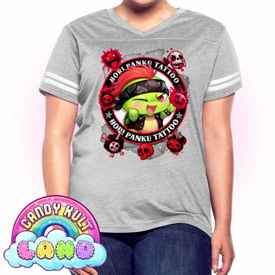 Hori Panku Tattoo Black - Candy Kult Land Women’s Vintage Sport T-Shirt - Candy Kult - Candy Cult - Candy Kult Land - Wishbone - Boo Kitty - Panku - Frosti - Toxic Kitten - Hex-Heart - Cult Candy - Cake High Heels - [product_vendor}