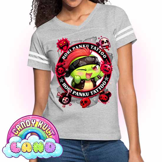 Hori Panku Tattoo Black - Candy Kult Land Women’s Vintage Sport T-Shirt - Candy Kult - Candy Cult - Candy Kult Land - Wishbone - Boo Kitty - Panku - Frosti - Toxic Kitten - Hex-Heart - Cult Candy - Cake High Heels - [product_vendor}