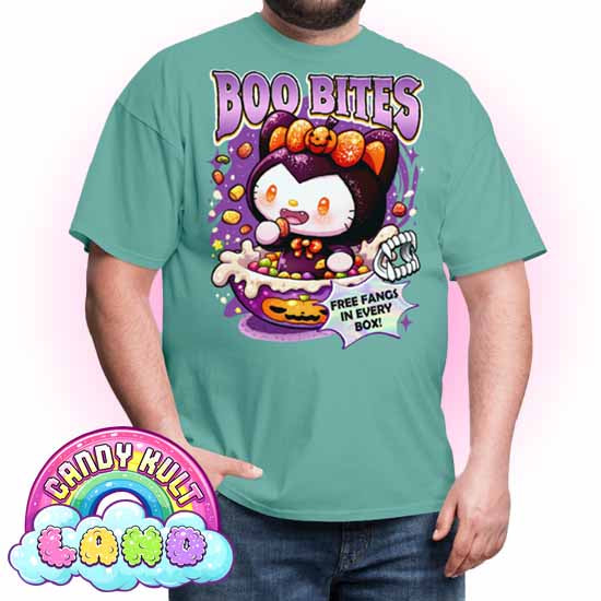Boo Bites Cereal - Candy Kult Land COLOUR Men's / Unisex Classic T-Shirt - Candy Kult - Candy Cult - Candy Kult Land - Wishbone - Boo Kitty - Panku - Frosti - Toxic Kitten - Hex-Heart - Cult Candy - Cake High Heels - [product_vendor}