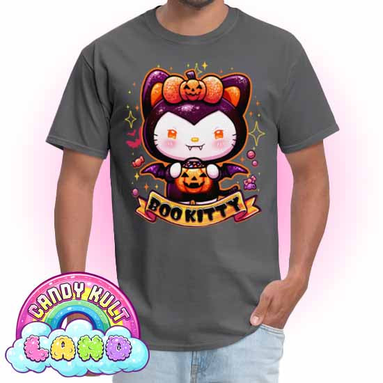Boo Kitty - Candy Kult Land Men's / Unisex Classic T-Shirt - Candy Kult - Candy Cult - Candy Kult Land - Wishbone - Boo Kitty - Panku - Frosti - Toxic Kitten - Hex-Heart - Cult Candy - Cake High Heels - [product_vendor}