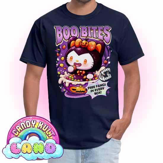Boo Bites Cereal - Candy Kult Land COLOUR Men's / Unisex Classic T-Shirt - Candy Kult - Candy Cult - Candy Kult Land - Wishbone - Boo Kitty - Panku - Frosti - Toxic Kitten - Hex-Heart - Cult Candy - Cake High Heels - [product_vendor}