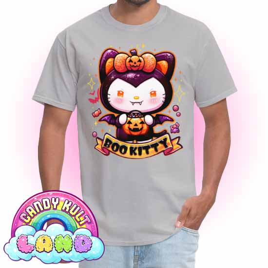 Boo Kitty - Candy Kult Land Men's / Unisex Classic T-Shirt - Candy Kult - Candy Cult - Candy Kult Land - Wishbone - Boo Kitty - Panku - Frosti - Toxic Kitten - Hex-Heart - Cult Candy - Cake High Heels - [product_vendor}