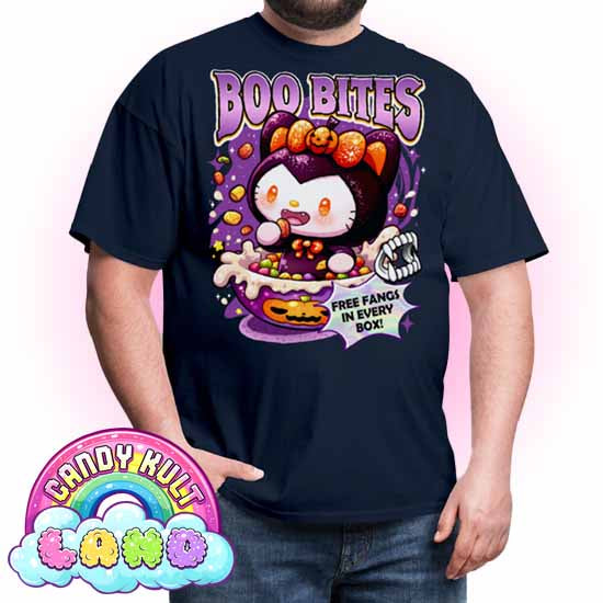 Boo Bites Cereal - Candy Kult Land COLOUR Men's / Unisex Classic T-Shirt - Candy Kult - Candy Cult - Candy Kult Land - Wishbone - Boo Kitty - Panku - Frosti - Toxic Kitten - Hex-Heart - Cult Candy - Cake High Heels - [product_vendor}