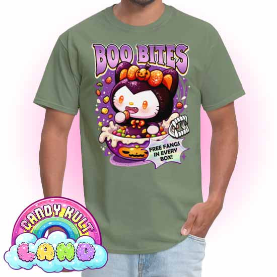 Boo Bites Cereal - Candy Kult Land COLOUR Men's / Unisex Classic T-Shirt - Candy Kult - Candy Cult - Candy Kult Land - Wishbone - Boo Kitty - Panku - Frosti - Toxic Kitten - Hex-Heart - Cult Candy - Cake High Heels - [product_vendor}