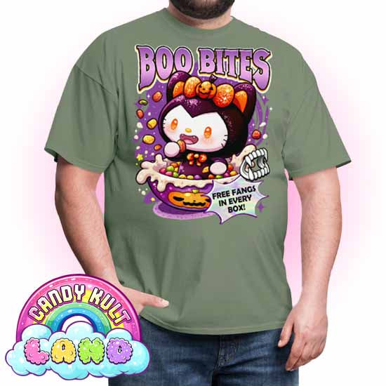 Boo Bites Cereal - Candy Kult Land COLOUR Men's / Unisex Classic T-Shirt - Candy Kult - Candy Cult - Candy Kult Land - Wishbone - Boo Kitty - Panku - Frosti - Toxic Kitten - Hex-Heart - Cult Candy - Cake High Heels - [product_vendor}