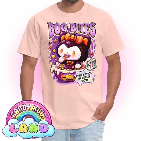 Boo Bites Cereal - Candy Kult Land COLOUR Men's / Unisex Classic T-Shirt - Candy Kult - Candy Cult - Candy Kult Land - Wishbone - Boo Kitty - Panku - Frosti - Toxic Kitten - Hex-Heart - Cult Candy - Cake High Heels - [product_vendor}