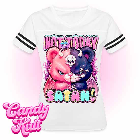 Not Today Satan - Fright Candy Women’s Vintage Sport T-Shirt - Candy Kult - Candy Cult - Candy Kult Land - Wishbone - Boo Kitty - Panku - Frosti - Toxic Kitten - Hex-Heart - Cult Candy - Cake High Heels - [product_vendor}