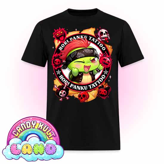 Hori Panku Tattoo - Candy Kult Land Men's / Unisex Classic T-Shirt - Candy Kult - Candy Cult - Candy Kult Land - Wishbone - Boo Kitty - Panku - Frosti - Toxic Kitten - Hex-Heart - Cult Candy - Cake High Heels - [product_vendor}
