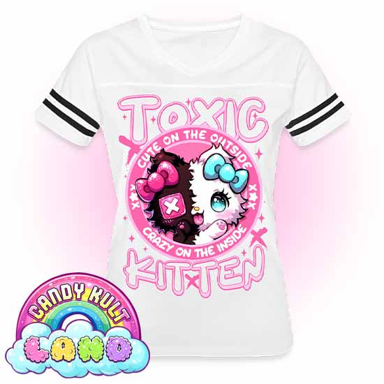 - Candy Kult Land Women’s Vintage Sport T-Shirt - Candy Kult - Candy Cult - Candy Kult Land - Wishbone - Boo Kitty - Panku - Frosti - Toxic Kitten - Hex-Heart - Cult Candy - Cake High Heels - [product_vendor}