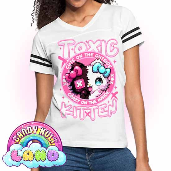 - Candy Kult Land Women’s Vintage Sport T-Shirt - Candy Kult - Candy Cult - Candy Kult Land - Wishbone - Boo Kitty - Panku - Frosti - Toxic Kitten - Hex-Heart - Cult Candy - Cake High Heels - [product_vendor}
