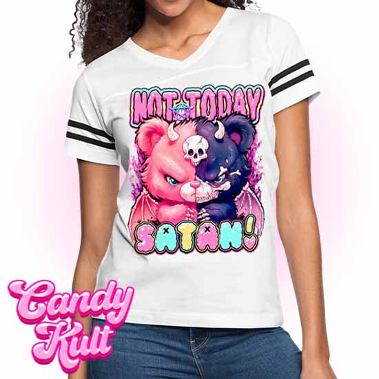 Not Today Satan - Fright Candy Women’s Vintage Sport T-Shirt - Candy Kult - Candy Cult - Candy Kult Land - Wishbone - Boo Kitty - Panku - Frosti - Toxic Kitten - Hex-Heart - Cult Candy - Cake High Heels - [product_vendor}