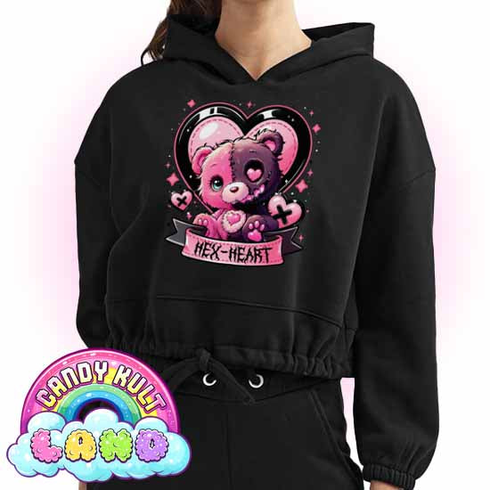 Hex-heart - Candy Kult Land Women’s Cropped Hoodie