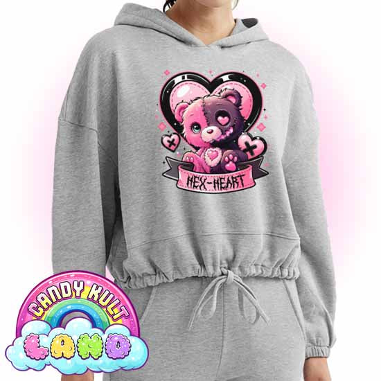 Hex-heart - Candy Kult Land Women’s Cropped Hoodie