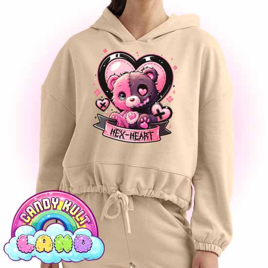 Hex-heart - Candy Kult Land Women’s Cropped Hoodie