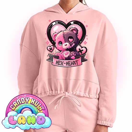 Hex-heart - Candy Kult Land Women’s Cropped Hoodie