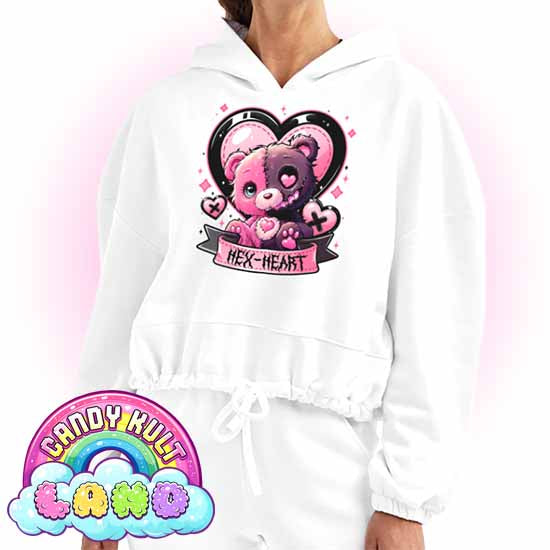 Hex-heart - Candy Kult Land Women’s Cropped Hoodie