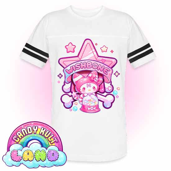 Wishbone Gumball Machine Logo  - Candy Kult Land Men's / Unisex Vintage Sport T-Shirt - Candy Kult - Candy Cult - Candy Kult Land - Wishbone - Boo Kitty - Panku - Frosti - Toxic Kitten - Hex-Heart - Cult Candy - Cake High Heels - [product_vendor}
