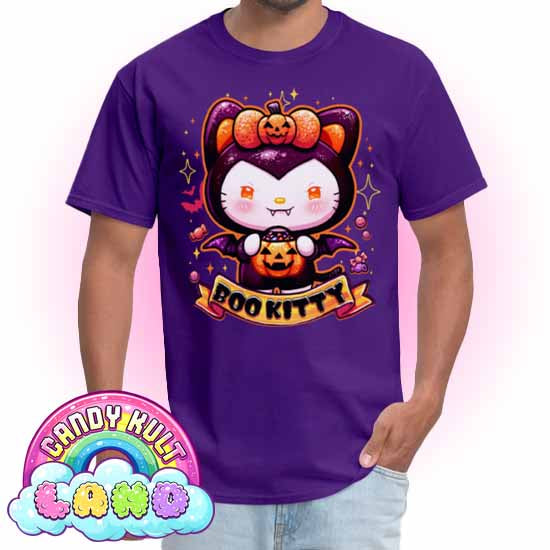 Boo Kitty - Candy Kult Land COLOUR Men's / Unisex Classic T-Shirt - Candy Kult - Candy Cult - Candy Kult Land - Wishbone - Boo Kitty - Panku - Frosti - Toxic Kitten - Hex-Heart - Cult Candy - Cake High Heels - [product_vendor}