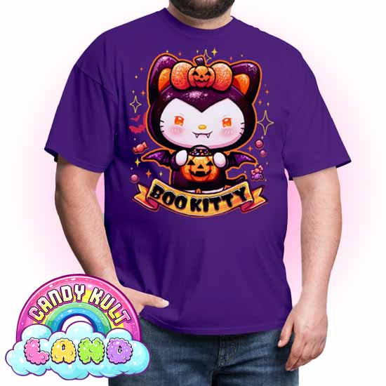 Boo Kitty - Candy Kult Land COLOUR Men's / Unisex Classic T-Shirt - Candy Kult - Candy Cult - Candy Kult Land - Wishbone - Boo Kitty - Panku - Frosti - Toxic Kitten - Hex-Heart - Cult Candy - Cake High Heels - [product_vendor}