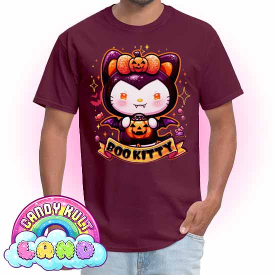 Boo Kitty - Candy Kult Land COLOUR Men's / Unisex Classic T-Shirt - Candy Kult - Candy Cult - Candy Kult Land - Wishbone - Boo Kitty - Panku - Frosti - Toxic Kitten - Hex-Heart - Cult Candy - Cake High Heels - [product_vendor}