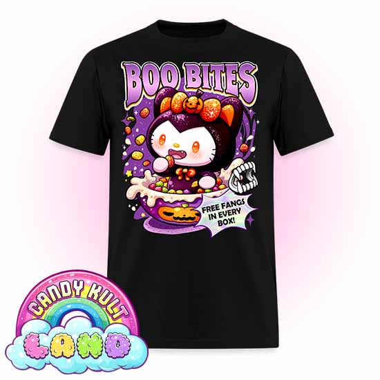 Boo Bites Cereal - Candy Kult Land Men's / Unisex Classic T-Shirt - Candy Kult - Candy Cult - Candy Kult Land - Wishbone - Boo Kitty - Panku - Frosti - Toxic Kitten - Hex-Heart - Cult Candy - Cake High Heels - [product_vendor}