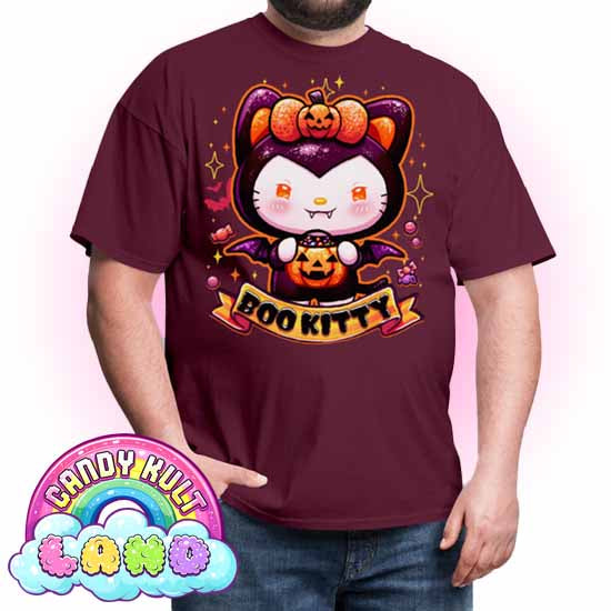 Boo Kitty - Candy Kult Land COLOUR Men's / Unisex Classic T-Shirt - Candy Kult - Candy Cult - Candy Kult Land - Wishbone - Boo Kitty - Panku - Frosti - Toxic Kitten - Hex-Heart - Cult Candy - Cake High Heels - [product_vendor}