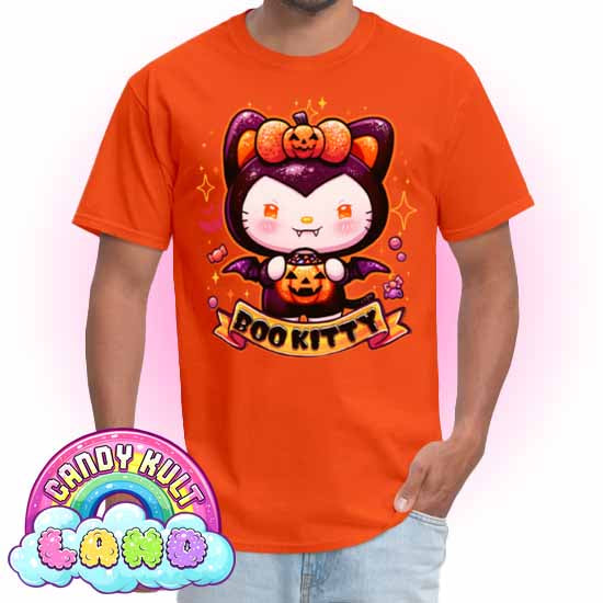 Boo Kitty - Candy Kult Land COLOUR Men's / Unisex Classic T-Shirt - Candy Kult - Candy Cult - Candy Kult Land - Wishbone - Boo Kitty - Panku - Frosti - Toxic Kitten - Hex-Heart - Cult Candy - Cake High Heels - [product_vendor}