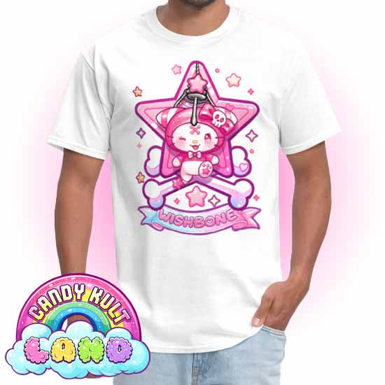 Wishbone Claw Machine Logo - Candy Kult Land Men's / Unisex Classic T-Shirt - Candy Kult - Candy Cult - Candy Kult Land - Wishbone - Boo Kitty - Panku - Frosti - Toxic Kitten - Hex-Heart - Cult Candy - Cake High Heels - [product_vendor}