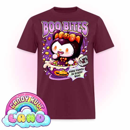 Boo Bites Cereal - Candy Kult Land COLOUR Men's / Unisex Classic T-Shirt - Candy Kult - Candy Cult - Candy Kult Land - Wishbone - Boo Kitty - Panku - Frosti - Toxic Kitten - Hex-Heart - Cult Candy - Cake High Heels - [product_vendor}