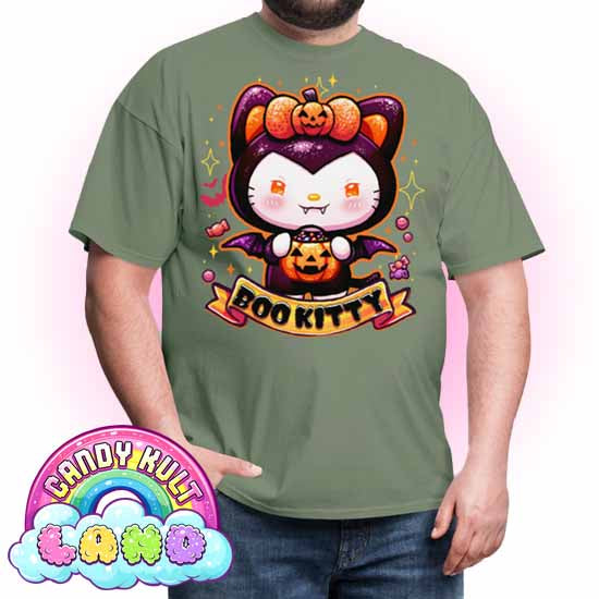 Boo Kitty - Candy Kult Land COLOUR Men's / Unisex Classic T-Shirt - Candy Kult - Candy Cult - Candy Kult Land - Wishbone - Boo Kitty - Panku - Frosti - Toxic Kitten - Hex-Heart - Cult Candy - Cake High Heels - [product_vendor}