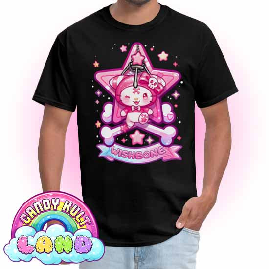 Wishbone Claw Machine Logo - Candy Kult Land Men's / Unisex Classic T-Shirt - Candy Kult - Candy Cult - Candy Kult Land - Wishbone - Boo Kitty - Panku - Frosti - Toxic Kitten - Hex-Heart - Cult Candy - Cake High Heels - [product_vendor}