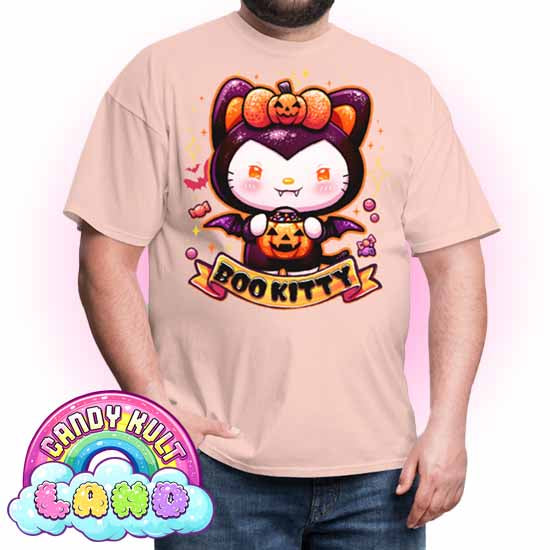 Boo Kitty - Candy Kult Land COLOUR Men's / Unisex Classic T-Shirt - Candy Kult - Candy Cult - Candy Kult Land - Wishbone - Boo Kitty - Panku - Frosti - Toxic Kitten - Hex-Heart - Cult Candy - Cake High Heels - [product_vendor}