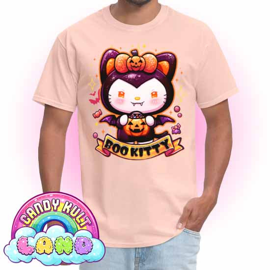 Boo Kitty - Candy Kult Land COLOUR Men's / Unisex Classic T-Shirt - Candy Kult - Candy Cult - Candy Kult Land - Wishbone - Boo Kitty - Panku - Frosti - Toxic Kitten - Hex-Heart - Cult Candy - Cake High Heels - [product_vendor}