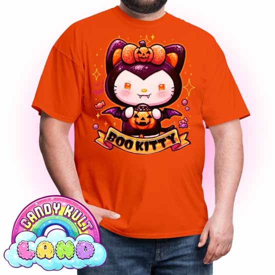 Boo Kitty - Candy Kult Land COLOUR Men's / Unisex Classic T-Shirt - Candy Kult - Candy Cult - Candy Kult Land - Wishbone - Boo Kitty - Panku - Frosti - Toxic Kitten - Hex-Heart - Cult Candy - Cake High Heels - [product_vendor}