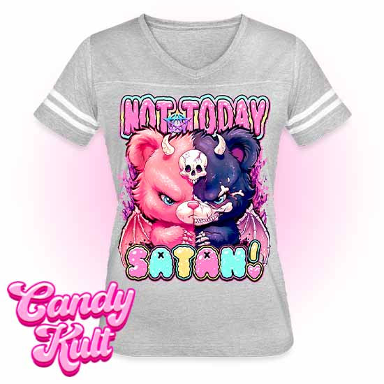 Not Today Satan - Fright Candy Women’s Vintage Sport T-Shirt - Candy Kult - Candy Cult - Candy Kult Land - Wishbone - Boo Kitty - Panku - Frosti - Toxic Kitten - Hex-Heart - Cult Candy - Cake High Heels - [product_vendor}