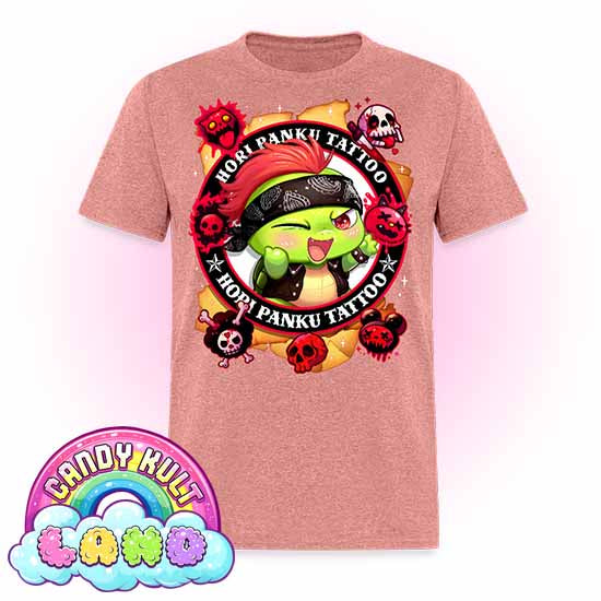 Hori Panku Tattoo - Candy Kult Land COLOUR Men's / Unisex Classic T-Shirt - Candy Kult - Candy Cult - Candy Kult Land - Wishbone - Boo Kitty - Panku - Frosti - Toxic Kitten - Hex-Heart - Cult Candy - Cake High Heels - [product_vendor}