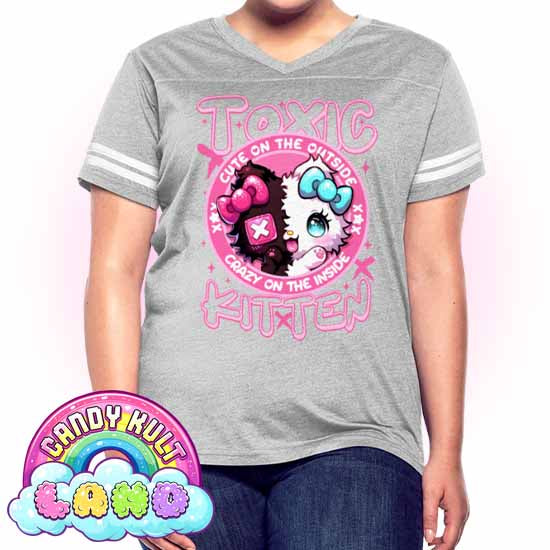 - Candy Kult Land Women’s Vintage Sport T-Shirt - Candy Kult - Candy Cult - Candy Kult Land - Wishbone - Boo Kitty - Panku - Frosti - Toxic Kitten - Hex-Heart - Cult Candy - Cake High Heels - [product_vendor}