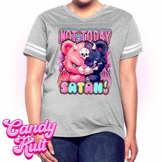 Not Today Satan - Fright Candy Women’s Vintage Sport T-Shirt - Candy Kult - Candy Cult - Candy Kult Land - Wishbone - Boo Kitty - Panku - Frosti - Toxic Kitten - Hex-Heart - Cult Candy - Cake High Heels - [product_vendor}
